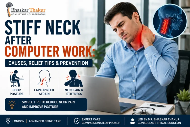 Stiff Neck After Computer Work: Causes, Relief Tips & Prevention